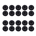 Pikkukuva 1 / 5: 20 kpl 18 mm pehmeät vaahtomuoviset korvatyynyt nappikuulokkeet kuulokkeet sienipeitteet korvaavat tyynyn useimmille kuulokkeille Mp3 Mp4