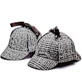 Miniatyrbillede 4 af 4: 1 stk. Sherlock Holmes detektiv baret hat unisex cosplay tilbehør