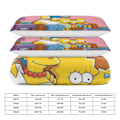 Miniatyrbilde 2 av 5: x79 The Simpsons 3-delt sengesett Varmt og komfortabelt mykt dynetrekk sengesett med 1 dynetrekk og 2 putetrekk for soverom b79 135x200cm 53x78in