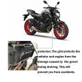 Miniatyrbild 3 av 5: Bimirth för Yamaha Mt-07 Mt07 Fz-07 Fz07 2014 - 2019 Motorcykel Kylare Grill Guard Grill Skyddskåpa Mesh Net Fender Tillbehör Gold