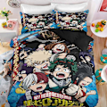 Miniatyrbild 5 av 5: v5521 Sängkläder My Hero Academia 3 Delars Sängset Påslakan Täcke Örngott Gåvor Sängkläder IU5521 200x200cm 78x78in