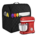 Pikkukuva 5 / 5: Kitchen Aid -yleiskoneen pölysuoja, sopii kaikkiin kallistuviin päihin ja kulhon nostomalleihin black