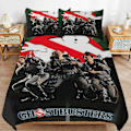 Miniatyrbilde 1 av 5: x342 Ghostbusters Dynetrekk Mikrofiber Sengesett 3D-Printet Lettvekt 3-Dels Dynesett, 1 Dynetrekk Og 2 Putetrekk for Barn Gutt 135x200cm 53x78in