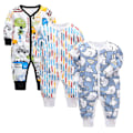 Pikkukuva 1 / 4: Poikien 3-osainen Neon Sea -tiukka puuvillainen leggings, 3-9 kuukautta. A 3-9 months