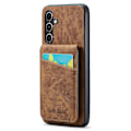 Miniatyrbild 1 av 5: FIERRE SHANN Mobilskal för Samsung Galaxy A34 5G - Stötsäker PU+TPU - Brun