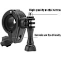 Miniatyrbilde 4 av 4: 2 stk 360 graders rotasjon Gopro sykkelmontering styremonteringer rotasjonsfester for Gopro Hero 8 7 6 5 4 Sjcam kamera tilbehør (svart)