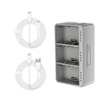 Miniatyrbillede 2 af 5: Tre-vejs USB/type-c mini-batterioplader hurtigopladningshub til Dji 3 Pro Drone