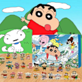 Miniatyrbild 2 av 4: Halloween-kostymer 2024 Nya Crayon Shin-chan Överraskningsblindbox Semestergåva Nedräkning 24 Kalender Blindbox Rolig Blindbox A158