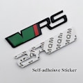 Pikkukuva 2 / 5: 3d Rs Logo Vrs Emblem Nimikyltti Auton Etuosan Maskin Takakontin Merkki Skoda Fabia Kodiaq Superb Octavia 2 3 A5 A7 Rs Vrs Tarvikkeet