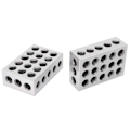 Miniatyrbild 5 av 8: 123 Block 1 2 3 Block Metrisk Krom Stål Silver 1 Par 1‑2‑3 Block 23 Hål Matchade 0,0002In Maskinist 123 Jigg Ultra Precision Industriell Tillförsel