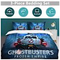 Miniatyrbild 5 av 5: x289 Ghostbusters Påslakan Mikrofiber Sängkläder Set 3D-tryckt Lättviktigt 3-delat Täcke Set, 1 Påslakan och 2 Örngott för Barn Pojke 200x200cm 78x78in