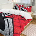 Miniatyrbilde 1 av 4: v273 Spider-Man 3-delt sengesett for enkeltseng - Inkluderer 1 enkelt dyne og 2 putevar - Falmebestandig mikrofiber - Spider io273 135x200cm 53x78in