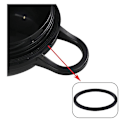 Pikkukuva 4 / 5: 2 kpl. Käännettävä, mehustimen varaosakannet NB1000W 1200W:lle, Sip & Seal -kannet NB1000W 1200W -sekoittimelle Black