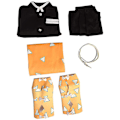Miniatyrbild 3 av 5: Halloweenfest Demon Slayer Agatsuma Zenitsu Cosplay Party Kostym Outfits Anime Set Gåvor Outfits with Wig M