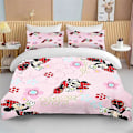 Miniatyrbild 5 av 5: c95 Mickey Minnie Påslakan Säng Tvådelat Tredelat Set Lämpligt King Size Full Size Örngott Täcke Sömnad ee95 135x200cm 53x78in