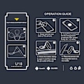 Miniatyrbilde 3 av 3: Magnetisk telefonholder til bil 360 graders rotasjon dashbord mobiltelefonholder