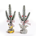 Miniatyrbillede 1 af 5: Mini juletræ dekoration julepynt 4stk grøn