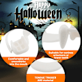 Miniatyrbillede 5 af 6: 4 stk. tilbagetrækkelige vampyrtænder sæt teleskopiske tænder fangs seler falske proteser til cosplay fest rekvisitter halloween fest fangs (4 stk. normal)