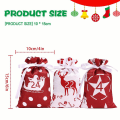 Miniatyrbillede 11 af 11: 24ST Jul Adventskalender Gaveposer Trækpose Party D red 24pcs