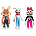 Miniatyrbilde 1 av 4: \"28 cm Skrekkspill Mr. Hopp's Playhouse 2 Plysjdukke Tegneseriefigur Kanin Mr Hopp Kawaii Mr Hopp Miss Bo Figur Leketøy Jul\" FireBrick