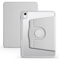 Miniatyrbillede 1 af 5: iPad Air 11 (2024) Etui i PU Læder + Akryl Tablet Cover med Automatisk Søvn/Vækning, Drejelig Stativ - Multicolor Grey