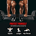 Pikkukuva 2 / 5: MKK Barbell Pad, Barbell Squat Pad, Barbell Neck Protector Olympic bar pad Sivukoukku, ja silmukka kiinteä muotoilu Vaahtokumitukipehmuste Niskalle Olkapäälle a