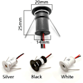 Miniatyrbillede 4 af 5: Sorte 9 stk. Mini 12v 1w LED-loftlysspots IP65, 3000k (120, Varm hvid).