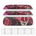 Miniatyrbilde 2 av 4: v211 Hazbin Hotel 3-delt enkeltsengesett - Inkluderer 1 enkeldyne og 2 putetrekk - Falmingsbestandig mikrofiber - Hazbin Hotel io211 135x200cm 53x78in