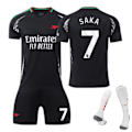 Miniatyrbillede 1 af 2: 2425 Arsenal udebanetrøje nr. 7/9/8 Saka Fodboldtøj Skyde Træningsdragt Børn Voksen Konkurrencedragt 7 7 XL