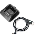 Miniatyrbillede 2 af 5: USB-batterioplader til Baofeng UV-5R UV-5RE DM-5R - Effektiv opladning til walkie-talkies - Bærbar og pålidelig