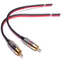 Högtalarkablar till RCA-kontakter Adapter, 2-kanals (30 cm)