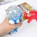 Miniatyrbillede 4 af 5: Squishes Squeeze Legetøj Store Øjne Krokodille Blød TPR Fleksibel Druebold Dekompression Klemme Legetøj Dyr Fidget Stress Relief Trick Legetøj Børn Gave