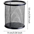 Miniatyrbilde 1 av 2: 5 stk. kontor oppbevaring pennholder, penn blyantkopp, mesh blyantpotte, mesh skrivebord