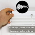 Miniatyrbilde 4 av 5: 4 stk. Blind Wand Tilt Control Wand Tilter for 1 tommers Mini Blind Head Rail Blind Tilt Mekanisme Erstatning med D-formet Gear Tilt Mekanisme Hook C