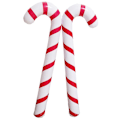 Miniatyrbillede 3 af 3: 2/4 stk Julepynt Oppustelige Slikkepind Rød Hvid Slikkepind Balloner til Julepynt Festdekorationer 2pcs Christmas Cane