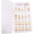 Miniatyrbilde 5 av 6: 22PCS Trebrenningspennspisser Stencilsett Lodding Pyrografi Arbeidsskjæring Embossing Skjæring Jern Metallbrenning Pennspisser for Trebrenning Verktøy