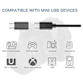 Miniatyrbilde 5 av 5: Mini USB til USB C-adapter - 4 stk. Mini USB hann til Type C hunn konverteradapter for MP3-spillere