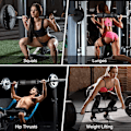 Pikkukuva 5 / 5: MKK Barbell Pad, Barbell Squat Pad, Barbell Neck Protector Olympic bar pad Sivukoukku, ja silmukka kiinteä muotoilu Vaahtokumitukipehmuste Niskalle Olkapäälle a