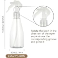 Miniatyrbild 2 av 3: 4 st transparenta tomma sprayflaskor 200 ml - Vattensprayflaska för skönhet