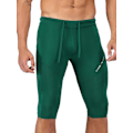 Miniatyrbilde 1 av 5: Herre Sports Shorts Kompresjonsbukser Bunn Lengde Svømmebukser Treningsstudio Trening Fitness Atletiske Shorts XXL Green