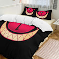 Miniatyrbilde 1 av 4: v208 Hazbin Hotel 3-delt Twin Sengesett - Inkluderer 1 Enkel Dyne og 2 Putetrekk Sengetøy - Falmingsbestandig Mikrofiber - Hazbin Hotel io208 200x200cm 78x78in
