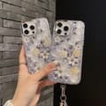 For iPhone Mobilskall - Diamantroseblomst Phone Cas Phone Case iPhone 13 Pro