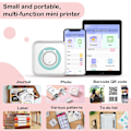 Miniatyrbillede 3 af 5: Mini lomme-klistermærkemaskine, bærbar trådløs Bluetooth-printer, termisk printer til noter, memo, foto, lommelabel-kvitteringsprinter C option 6