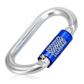 Miniatyrbillede 3 af 4: Karabiner 25kN srew låseport karabiner heavy duty d form twist låse karabiner