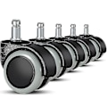 Miniatyrbilde 1 av 5: 5-pak hjul til kontorstoler 11 mm / 22 mm erstatning hardt gulv for spillstoler, dreiestoler, Pr