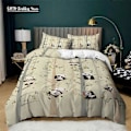 Miniatyrbild 1 av 5: v356 Sängkläder Bäddset Panda Djur Barn Vinter Påslakanset Twin Full Queen King Sovrumsset Hemtextil Housse De Couette 3-delars Säng 200x200cm 78x78in