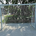 Miniatyrbillede 2 af 2: Fodboldnet Korrosionsbestandig Robust Konstruktion Hvid Bærbar Fodboldmål Net Til Udendørs