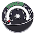 Miniatyrbilde 5 av 5: Magnetisk Peisovn Termometer Brann Sted Temperatur Monitor -yuyu One Size