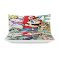 Pikkukuva 3 / 5: x249 Super Mario -pussilakanasetti, mikrokuituinen vuodevaatesetti, 3D-painettu kevyt 3-osainen peittosetti, 1 pussilakana ja 2 tyynyliinaa lapsille ja pojille 135x200cm 53x78in