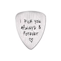 Miniatyrbild 1 av 2: Gitarrtillbehör Gitarr tumvalplock Titanium Stål Gitarrplock Metall Gitarrplock Brev Snidade Gitarrplock Tumvalplock Gitarr
